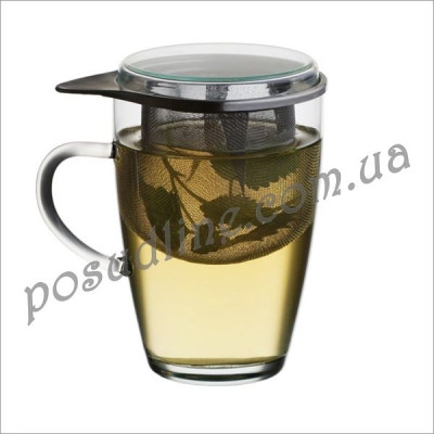Кружка с двойными стенками Simax Tea For One 350 мл с фильтром и крышкой s179