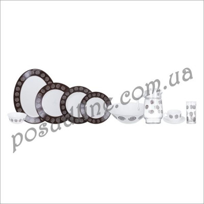 Сервиз Luminarc Sirocco Brown 46 пр N4866