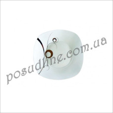 Тарелка квадратная Золотой завиток 9 " 30813-G11