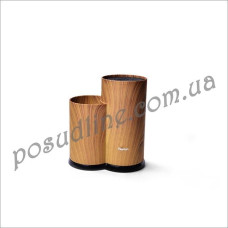 Подставка для ножей Fissman два отделения 11x22+11x17 см дерево 2883 F