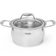 Кастрюля со стеклянной крышкой Fissman Miranda 16x9 см 1,9 л 5151 F