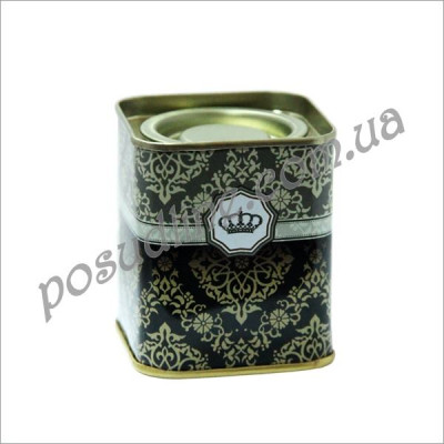 Банка мет.квадр. 50 г Живой чай Ориент 7008-4-1