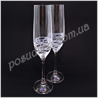 Набор бокалов для шампанского Bohemia Viola 190 мл 2 пр b40729-M8568