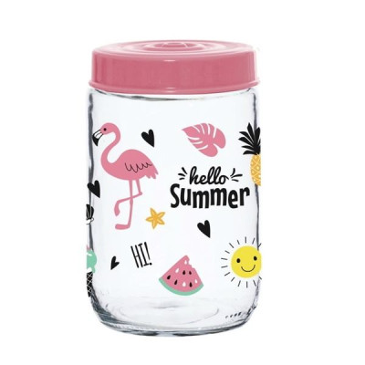 Банка для сыпучих Herevin Hello Summer 660 мл 171441-060
