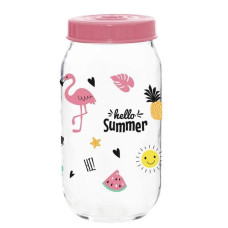 Банка для сыпучих Herevin Hello Summer 1,0 л 171541-060