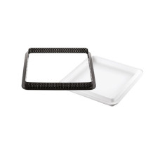 Форма силик. для десерта Silikomart Kit Tarte Ring Square 67x67 мм h=15 мм +6 квадр.колец 80х80х20мм