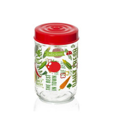 Банка для сыпучих Herevin Vegetables 0,6 л 171441-052
