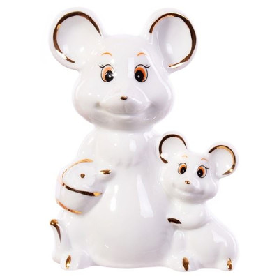 Фигурка Мышка с мышонком 9,5 см 149-405