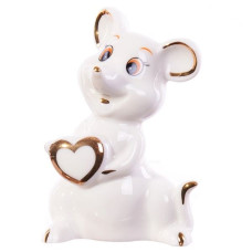 Фигурка Мышка с сердцем 8 см 149-407