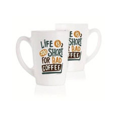 Кружка Luminarc New morning Life is Short 320 мл P5145