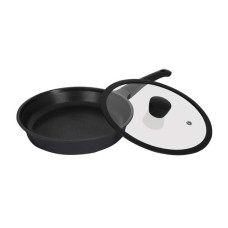 Сковорода глубокая с крышкой Ringel Zitrone Black 28 см RG-2108-28 BL