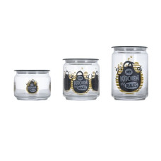 Набор банок Luminarc Club Kitchen Rules (0,5 л,0,75 л,1л) 3 пр P8457