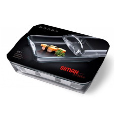 Гусятница с крышкой Simax Exclusive 320x228x103 мм 2,5 л + стекл.крышка s7216/7576/L