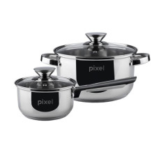 Набор кастрюль Pixel Baden 2пр (ковш 1,15 л + кастрюля 3,9 л) PX-6000