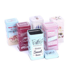 Банка металлическая прямоугольная 150 г Special coffee 3 бирюза 6945-20-3