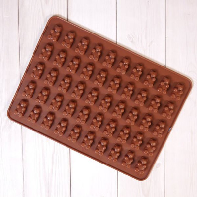 Форма силиконовая на 36 шт MysSilicone Мишка 18x13x1 см 41182