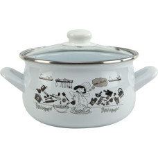 Кастрюля Gusto эмаль 22 см 5,1 л Повар GT-T-122-CК