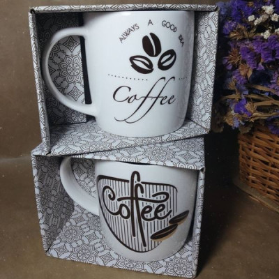 Кружка фарфор 350 мл Coffee в подар.уп. 76020809