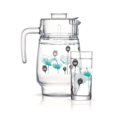 Набор для воды Luminarc Angelique Turquoise 7 пр P6286