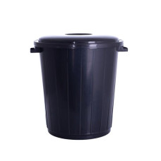 Бак для мусора Violet House Black 25 л с крышкой 0134 Баттал BLACK