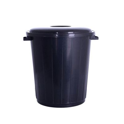 Бак для мусора Violet House Black 25 л с крышкой 0134 Баттал BLACK