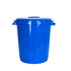Бак для мусора Violet House Dark Blue 25 л с крышкой 0134 Баттал DARK BLUE