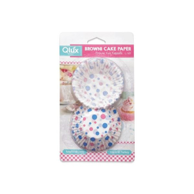 Форма бумажная для кексов Qlux 24x13,5x4 см 60 шт/уп 00169 QL