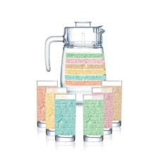 Набор для воды Luminarc Amsterdam Rainbow 7 пр Q2737