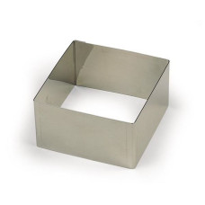 Форма кондитерская 9x9x4 см Квадрат нерж.сталь 19539