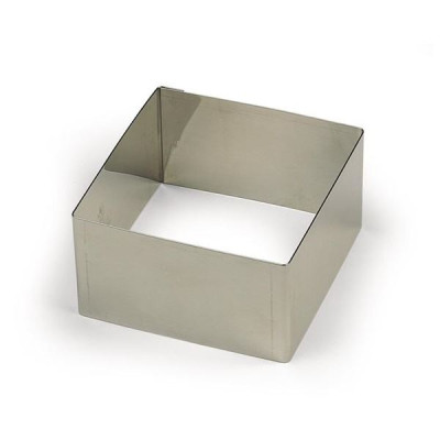 Форма кондитерская 9x9x4 см Квадрат нерж.сталь 19539