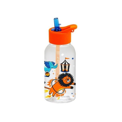 Бутылка для воды Herevin Circus 460 мл c трубочкой 161807-360