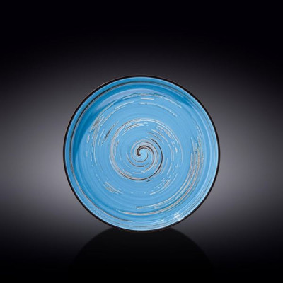 Тарелка с бортом Wilmax Spiral Blue 23 см WL-669619 / A