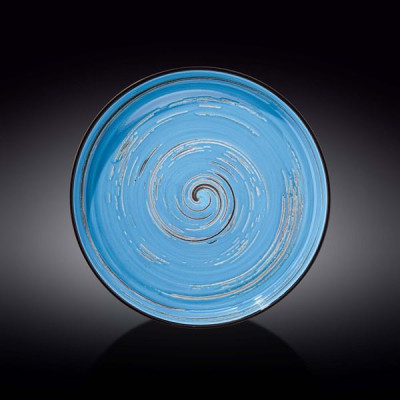 Тарелка с бортом Wilmax Spiral Blue 28 см WL-669620