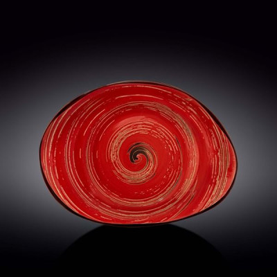 Блюдо камень Wilmax Spiral Red 33x24,5 см WL-669242