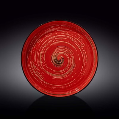 Тарелка с бортом Wilmax Spiral Red 28 см WL-669220 / A