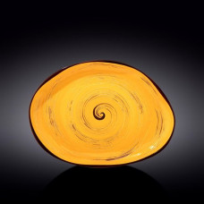 Блюдо камень Wilmax Spiral Yellow 33x24,5 см WL-669442 / A