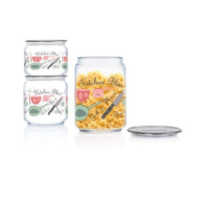 Набор банок Luminarc Plano Kitchen Bliss (0,5л,0,75л,1л) 3 пр Q3833