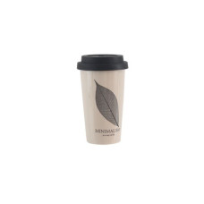 Кружка с силиконовой крышкой Limited Edition Minimalism 400 мл бежевый HTK-028