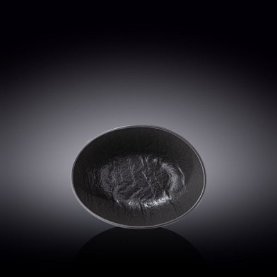 Блюдо овальное глубокое Wilmax Slatestone Black 19х15х6 см 360 мл WL-661119