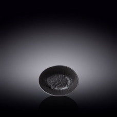 Емкость овальная для соуса Wilmax Slatestone Black 8х6х3 см 30 мл WL-661117