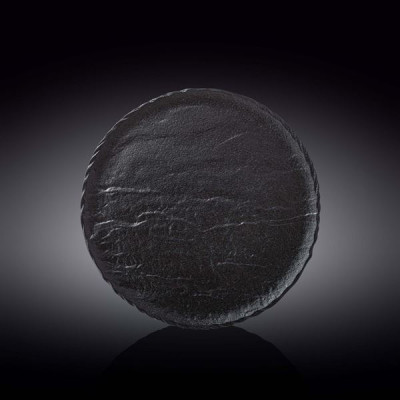 Тарелка круглая Wilmax Slatestone Black 25,5 см WL-661126