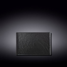 Тарелка прямоугольная Wilmax Slatestone Black 19,5х14,5 см WL-661108