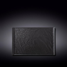Тарелка прямоугольная Wilmax Slatestone Black 29,5х14,5 см WL-661109