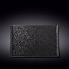 Тарелка прямоугольная Wilmax Slatestone Black 33,5х20,5 см WL-661110