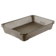 Корзинка Keeeper mini basket A4 серо-коричневая 371.3
