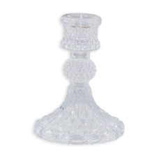 Подсвечник стеклянный Crystal 10 см Miracle 83201027/2