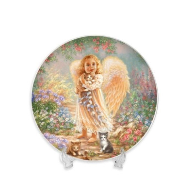 Тарелка фарфор 20,3 см Believe in Angels Замечтавшийся ангел 76000803/1