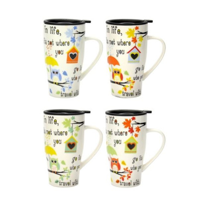 Кружка с вакуумной крышкой Limited Edition Owl 520 мл B621-0958