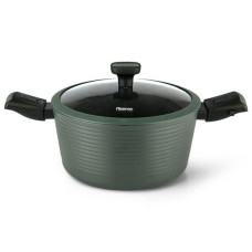 Кастрюля Fissman Brilliant 28х13,5 см 7 л стекл. крышка, съемная ручка, алюм. с антиприг.покр. 14381