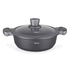 Сотейник Fissman Prestige 28х8 см 4,1 л стекл. крышка, алюм с антиприг. покритем 5043 F